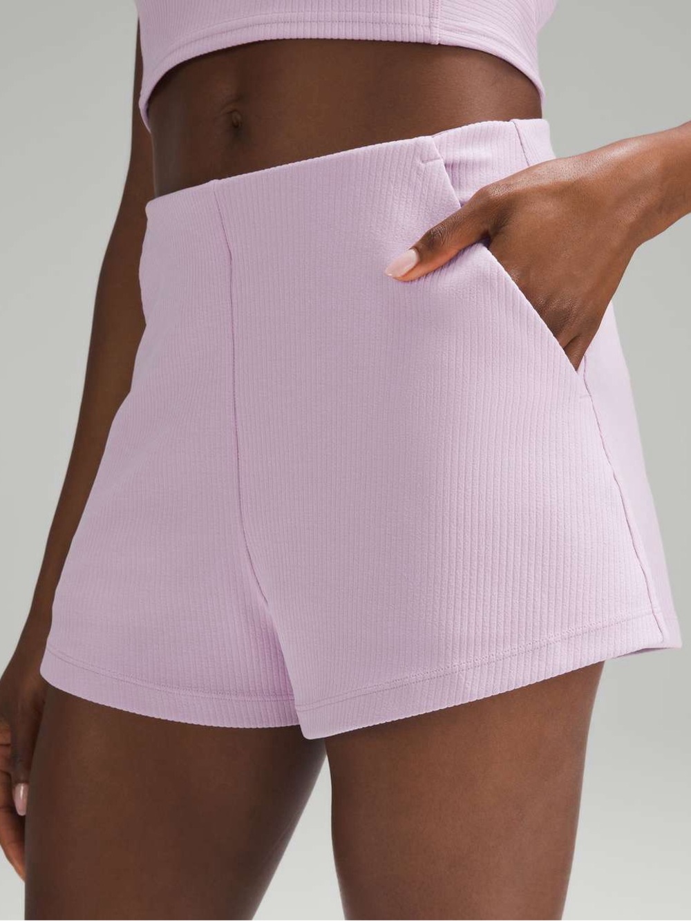 Lululemon Ribbed Softstreme High-Rise Short 2"